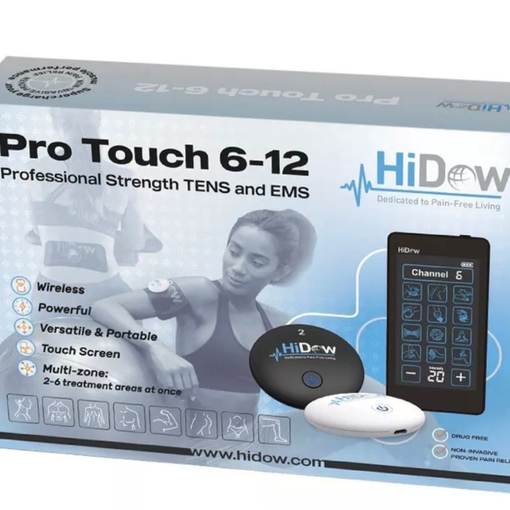 Pro Touch 6-12 TENS and EMS Device - Black and White